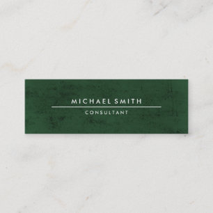 Minimalistisch groen mini visitekaartje
