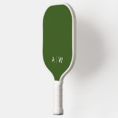 Minimalistisch groen modern bos pickleball paddle (Links)