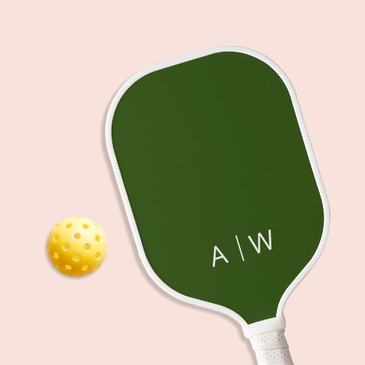 Minimalistisch groen modern bos pickleball paddle