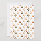 Minimalistisch Groen Natuurlijke Ornamenten Kerstf Kaart (Achterkant)