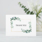 Minimalistisch groen Orthodoxe Christelijke begraf Bedankkaart (Staand voorkant)