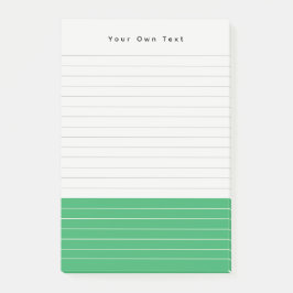 Minimalistisch groen Pop Color-block gevoerd Notit Post-it® Notes