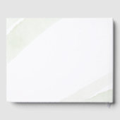 Minimalistisch groen varen trouwbord gastenboek (Achterkant)