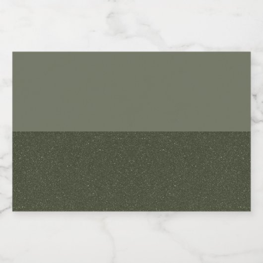 Minimalistisch groen verlooplabel van mos – Aanpas Likeurfles Etiket (Enkel label)