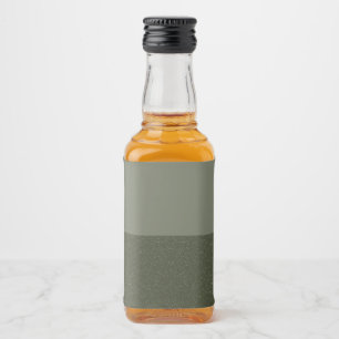 Minimalistisch groen verlooplabel van mos – Aanpas Likeurfles Etiket