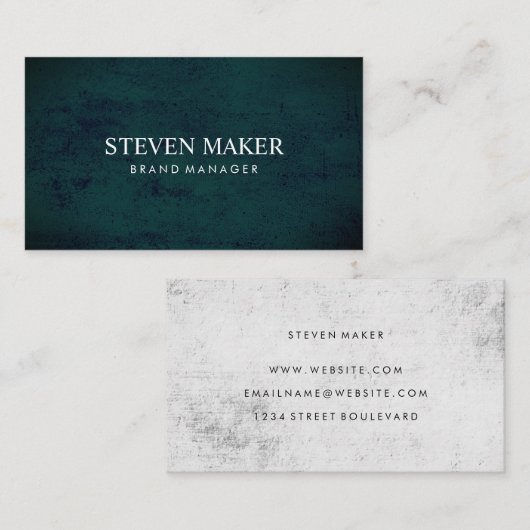 Minimalistisch groen visitekaartje (Voorkant / Achterkant)