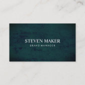 Minimalistisch groen visitekaartje (Voorkant)
