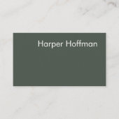 Minimalistisch groen Visitekaartje van de professi (Voorkant)