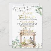 Minimalistisch groen Voorraad de Bar Couples Douch Kaart (Voorkant)