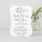 Minimalistisch groen Vrijgezellenfeest uitgenodigd Kaart (Staand voorkant)