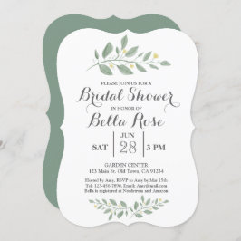 Minimalistisch groen Vrijgezellenfeest uitgenodigd Kaart