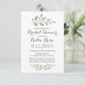 Minimalistisch groen Vrijgezellenfeest uitgenodigd Kaart (Staand voorkant)