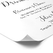 Minimalistisch Groene Eucalyptus Signature Drinken Poster (Hoek)