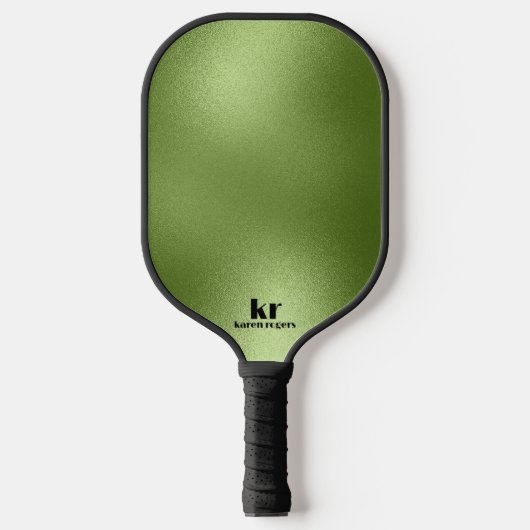 Minimalistisch-groene iriserende textuur pickleball paddle (Voorkant)