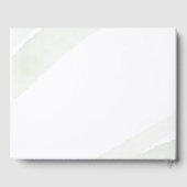 Minimalistisch Groene Varen Trouwteken Gastenboek (Achterkant)