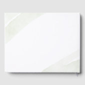 Minimalistisch Groene Varen Trouwteken Gastenboek (Achterkant)