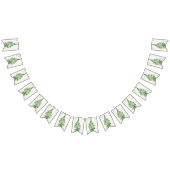 Minimalistisch Groene Varen Trouwteken Vlaggetjes (Alle)