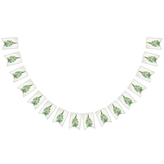 Minimalistisch Groene Varen Trouwteken Vlaggetjes (Alle)