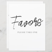 Minimalistisch gunsten partij teken (Voorkant / Achterkant)