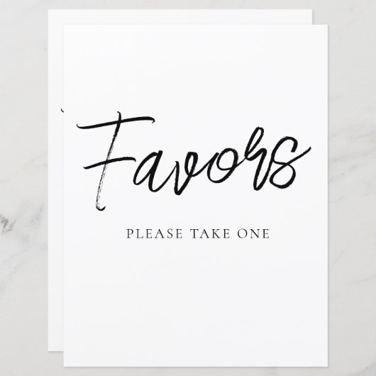 Minimalistisch gunsten partij teken (Voorkant / Achterkant)