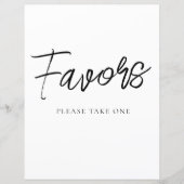 Minimalistisch gunsten partij teken (Voorkant)