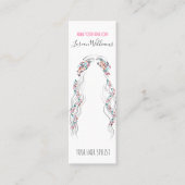 Minimalistisch Haarstylist bruid golvend haar chiq Mini Visitekaartje (Voorkant)