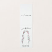 Minimalistisch Haarstylist bruid golvend haar chiq Visitekaartje (Buitenkant ongevouwen)