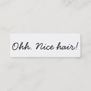Minimalistisch Hair Stylist Hair Salon Referral Mini Visitekaartje