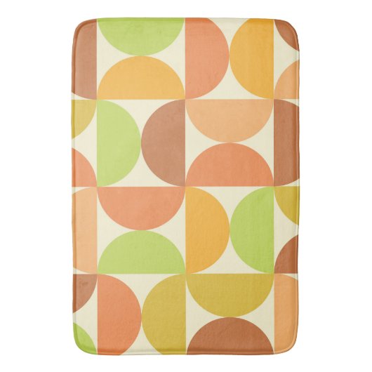 Minimalistisch half eeuw halve cirkels patroon badmat (Voorkant Verticaal)