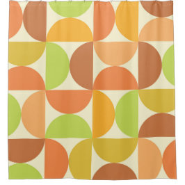 Minimalistisch half eeuw halve cirkels patroon douchegordijn