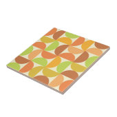 Minimalistisch half eeuw halve cirkels patroon tegeltje (Zijkant)