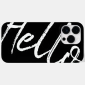 Minimalistisch Hallo zwart en wit, modern Case-Mate iPhone Case (Achterkant (horizontaal))