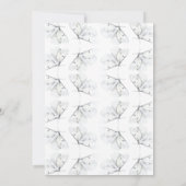 Minimalistisch Halloween Angel-standbeeld spookt d Kaart (Achterkant)