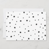 Minimalistisch Halloween Ghost Black en White Kaart (Achterkant)