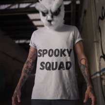 Minimalistisch Halloween Spooky Crew T-shirt