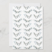 Minimalistisch Halloweenportret achtervolgt het bo Kaart (Achterkant)