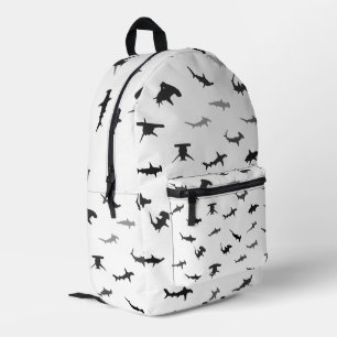 Minimalistisch Hammerhead Shark Hammerhead Patroon Bedrukte Rugzak