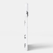 Minimalistisch Hammerhead Shark Hammerhead Patroon iPhone Hoesje (Rechterkant)