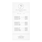 Minimalistisch Hand- en Wimperlogo Visagist Reclamekaart (Voorkant)