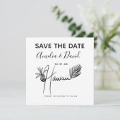 Minimalistisch Hand getrokken Hawaii Script Save t (Staand voorkant)