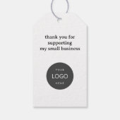Minimalistisch Handgemaakt met Liefde Dank Je Cadeaulabel (Achterkant)