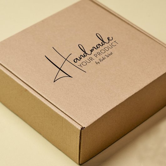 Minimalistisch handgemaakt product, groot voor kle rubberstempel