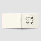 Minimalistisch handgeschreven Baby shower Gastenboek (Volledig)