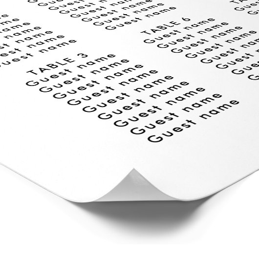 Minimalistisch handgeschreven bruiloft poster (Hoek)