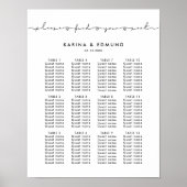 Minimalistisch handgeschreven bruiloft poster (Voorkant)