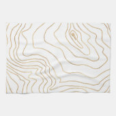 Minimalistisch handgeschreven design met moderne G Theedoek (Horizontaal)