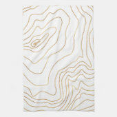 Minimalistisch handgeschreven design met moderne G Theedoek (Verticaal)