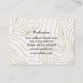 Minimalistisch handgeschreven design met moderne G Visitekaartje (Achterkant)