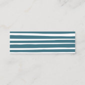 Minimalistisch handgeschreven Display douchekaarti Mini Visitekaartje (Achterkant)