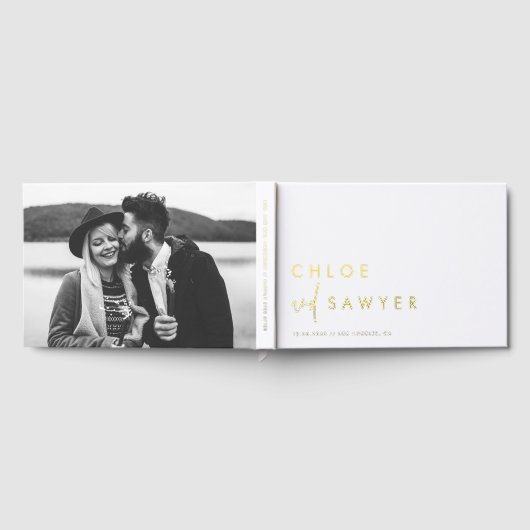 Minimalistisch handgeschreven handgeschreven hands gastenboek (Volledig)